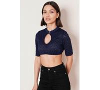 Krüger Dirndlbluse Franja 42 blau