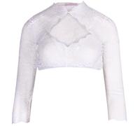 Krüger Dirndlbluse Julene schwarz | 3/4-Arm Bluse | Spitze (DE/NL/SE/PL, Numerisch, 36, Regular, Regular, weiß)
