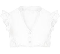 Krüger Dirndlbluse Leda Flügelarm | Bluse mit V-Ausschnitt | transparent (DE/NL/SE/PL, Numerisch, 40, Regular, Regular, Ecru)