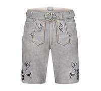 Krüger Herren Trachten Lederhose Heiko, kurz, mit Gürtel, echtes Leder, Knielang, Tracht, Volksfest