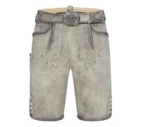 Krüger Lederhose Lenny mit Gürtel 54 grau