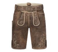 Krüger Lederhose Mischa mit Gürtel 48 braun
