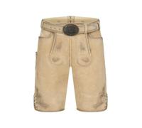 Krüger Herren Trachten Lederhose Thaddeus mit Gürtel, Knielang, echtes Leder, Bestickt, Tracht, Volksfest