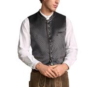 Krüger Herren Trachten Weste Finlo, klassisch, festlich, rundhals, Ornamente, Tracht, Volksfest