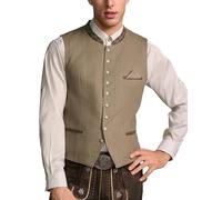 Krüger Herren Trachten Weste Lyam, klassisch, festlich, Rundhals, Tracht, Volksfest