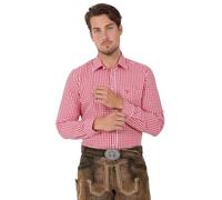 Krüger Herren Trachtenhemd lang, Modell Trachtenhemd, Langarm, Art.-Nr. 000951-0-0109, XL, rot