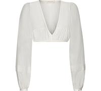 Krüger Langarm-Dirndlbluse Ecru (Größe: 34) 34 weiß