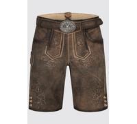 Krüger Lederhose Arijus mit Gürtel 44 braun