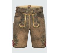 Krüger Lederhose Charlie mit Gürtel 50 braun