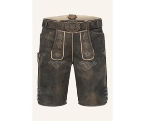 Krüger Lederhose Curtis mit Gürtel 60 braun