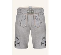 Krüger Lederhose Heiko mit Gürtel 58 grau