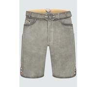 Krüger Lederhose Lorenzo mit Gürtel 62 grau