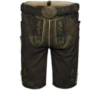 Herren Lederhose MILIAN mit Gürtel - Krüger Buam - 965070-000-0076 Dunkelbraun - Gr. - 50
