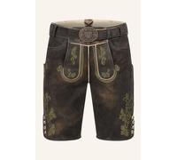 Krüger Lederhose Milian mit Gürtel 62 braun