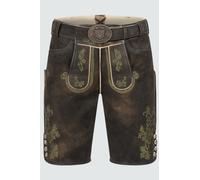 Krüger Lederhose Milian mit Gürtel 64 braun