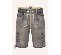 Krüger Lederhose Mirko mit Gürtel 60 grau
