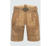 Krüger Lederhose Roberto mit Gürtel 54 braun