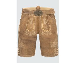 Krüger Lederhose Roberto mit Gürtel 60 braun