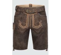 Krüger Lederhose Roger mit Gürtel 50 braun