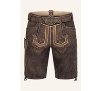 Krüger Lederhose Roger mit Gürtel 64 braun