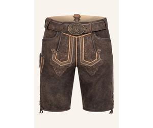 Krüger Lederhose Roger mit Gürtel 64 braun