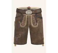Herren Lederhose - WERNER - Trachtenhose - Krüger Buam - mit Gürtel - 964063-000-0007 - Farbe - Braun - Größe - 44