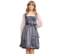 Krüger MADL Dirndl Diliana 416569 | Anthrazit Elegantes Trachtenkleid mit 60 cm Rocklänge - für Wiesn & Festliche Anlässe (DE/NL/SE/PL, Numerisch, 36, Regular, Regular, Anthrazit)