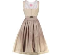 KRÜGER MADL Midi Dirndl beige Evi 70er Rocklänge Damen