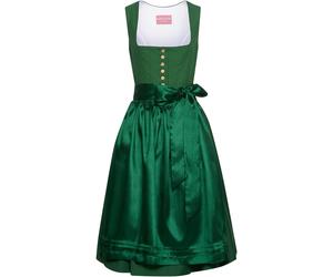 Krüger Madl Midi Dirndl mit Strukturmieder Grün (Größe: 36) 36 grün