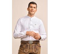 Trachtenhemd RYAN - Krüger Buam - 901401-000-0107 Weiß-Braun - Gr. - 4XL