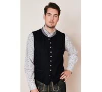 Krüger Herren Trachten Weste kurz, Modell: Jermeny, kurzarm, Art.-Nr. 951566-0-0080, 52,
