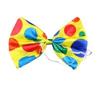 KRYMSON Clown-Fliege, Gelbe Schleifen, Bekleidungszubehr, Clown-Schleifen Um Den Hals, Lustige Bunte Gepunktete Fliegen, 2 Stck, 25 x 16 cm, Unisex-Erwachsene