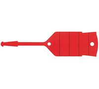 KS Tools 500.8019 Schlüsselanhänger mit Schlaufe, rot, 500 Stück