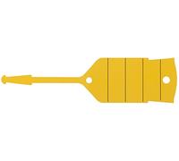 KS Tools 500.8093 Schlüsselanhänger mit Schlaufe, gelb, 500 Stück