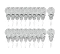 KSBBHDS 20-Teilige Nähnadel-Einfädelhilfe, Nadeleinfädler-Set, Nadeleinfädler-Werkzeug, Aluminiumblech-Fadenführung, Tragbarer Nadeleinfädler, Einfädelhilfe-Zubehör