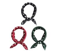 KSBBHDS 3 Stücke Polka Dot Square Schal, Retro Classic Seidenschal, Frauenkleidung Accessoires, Eleer Dekorativer Seidenschal.