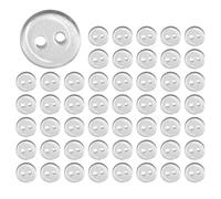 KSBBHDS 50 Stücke Von 10 Mm Runden Transparenten Knöpfen, Nähknöpfe, DIY -Kunsthandwerksmaterialien, Kleidungszubehör.
