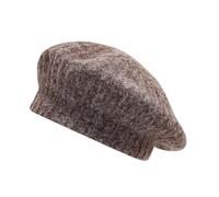 Ksikdeg Elegante Mütze aus Wollmischgewebe, weiche Wintermütze, rutschfestes Design, für drinnen und draußen, für den täglichen Gebrauch, bequeme Mütze, japanische Wolle, braun, One size