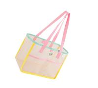 Ksikdeg Große Netztasche, atmungsaktive Schultertaschen, faltbar, organisiert, geräumige Innenhandtasche für Pool, Fitnessstudio oder Reisen, atmungsaktive Netz-Handtasche, B, One Size