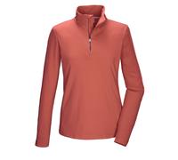 killtec Damen Funktionsshirt/Fleeceshirt mit Stehkragen und Reißverschluss KSW 70 WMN FLX SHRT, Bright Coral, 38, 43464-000