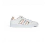 Sneaker K-SWISS "COURT TIEBREAK II", Damen, Gr. 38, weiß, cameo rose, weiß, Leder, Schuhe Sneaker (33994811-38) weiß, cameo rose, weiß