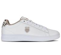 Sneaker K-SWISS "COURT SHIELD II", Damen, Gr. 42, weiß (weiß, leo, weiß), Leder, Schuhe Sneaker (67300102-42) weiß, leo, weiß