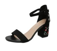 Kswlwccpp Absatzschuhe Damen: 42 Sommer Casual Weite H Pumps Absatzschuhe Blockabsatz mit Absatz Bequem Offen Damen Schuhe Brautschuhe Schwarz Elegant High Heels Riemchenpumps