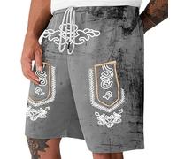 Kswlwccpp Badehose Lederhose, Badehose Lustig Herren Trachten Lederhosenoptik Lederhosen Witzig Kurz Trachtenhose Swimming Shorts S-3XL
