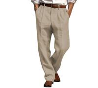 Kswlwccpp Bundfaltenhose Herren Mit Gummizug Baggy Lang Stoffhose Chinohose Elegant Stretch Weites Bein Bundfaltenhose Anzughose Leicht Übergröße Slim Fit Business Hose Chino Hose