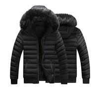Kswlwccpp Herren Jacke Winter: Wasserdicht mit Kapuze Langarm Outdoor Jacken Puffer Jacke Atmungsaktiv Glänzend Leicht Warm Steppjacke Winterjacke 4Xl Lang Herren-Jacken Daunenjacke