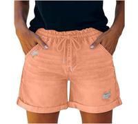 Kswlwccpp Kurze Hose Damen, Jeans Shorts Damen - Sommer Kurze Hose High Waist Destroyed Jeansshorts Stretch Weites Bein Kurz Jeanshose Denim Bermuda Hotpants S-XXL