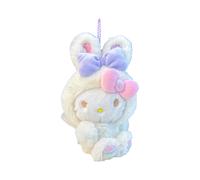 (KT Charm) Sanrio Plüschtiere Schlüsselanhänger Kuromi My Melody Cinnamoroll Kellokitty Taschenaufhängung