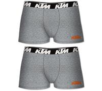 KTM by Freegun Boxershorts für Herren Unterwäsche Pant Men´s Boxer 6 er Pack, Farbe:Light Grey 3400, Bekleidungsgröße:XXL