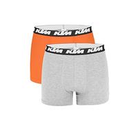 KTM by FREEGUN Boxershorts für Herren Unterwäsche Pant Men´s Boxer 10 er Pack, Farbe:Light Grey/Orange, Bekleidungsgröße:M